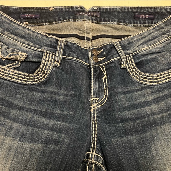 Vigoss Women’s Size 18  Bootcut Low rise Dark Wash Jeans - Picture 6 of 10
